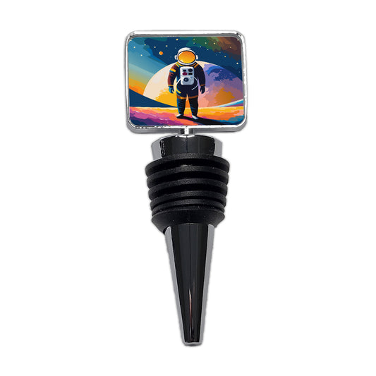 Astronaut Standing Space Astronomy Wine Bottle Stopper