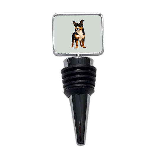Australian Cattle Dog Standing Wine Bottle Stopper