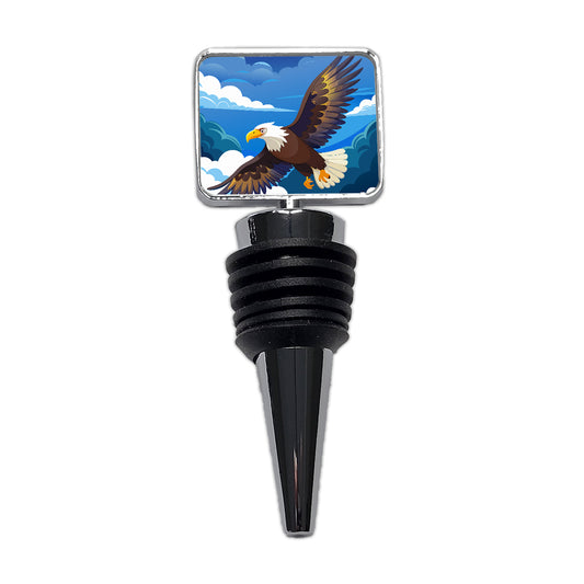 Bald Eagle Flying Wine Bottle Stopper
