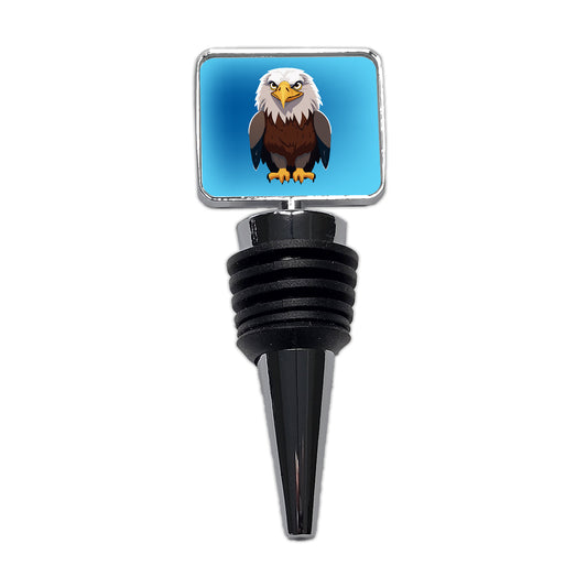 Bald Eagle Standing Wine Bottle Stopper