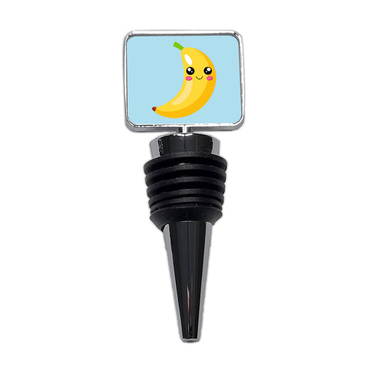 Banana Cute Happy Fruit Wine Bottle Stopper