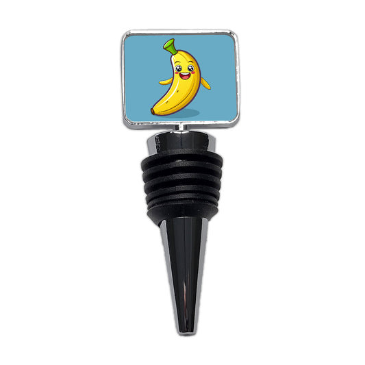 Banana Happy Fruit Wine Bottle Stopper