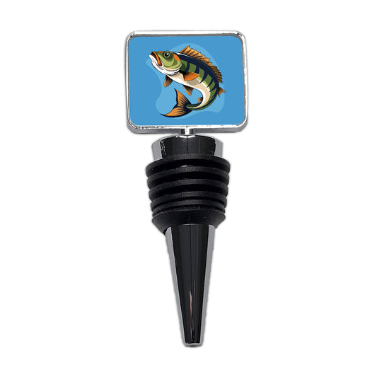 Bass Fish Fishing Wine Bottle Stopper