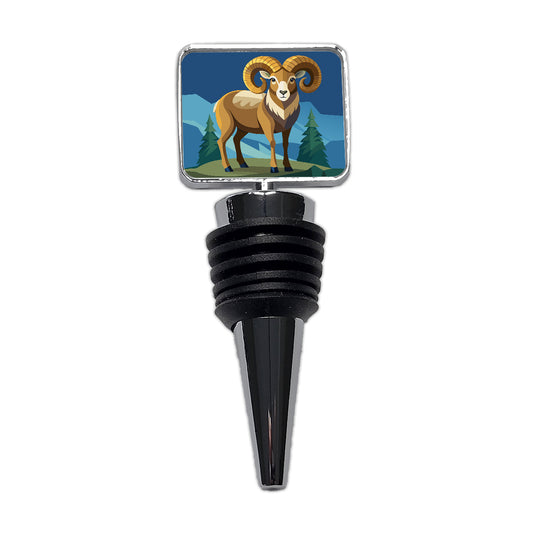 Bighorn Sheep Wine Bottle Stopper