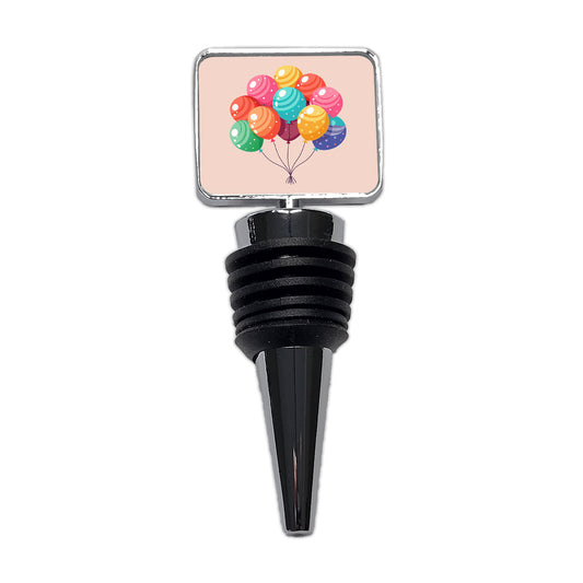 Birthday Balloons Happy Wine Bottle Stopper