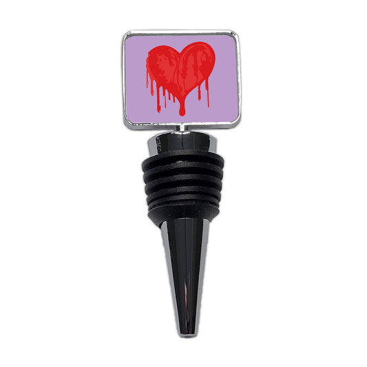 Bleeding Heart Red Wine Bottle Stopper