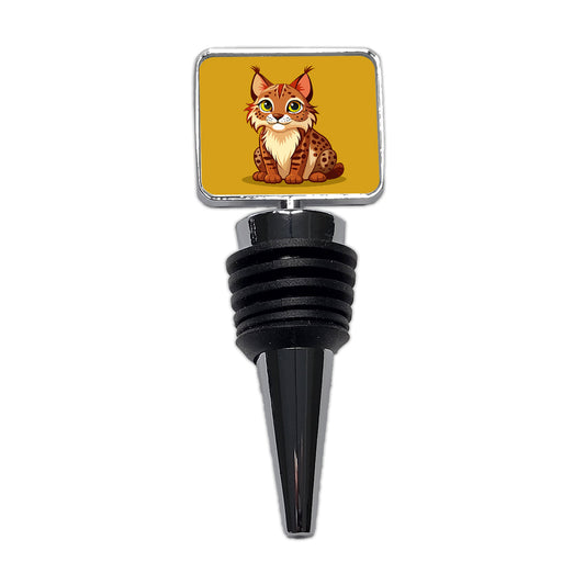 Bobcat Cute Wine Bottle Stopper