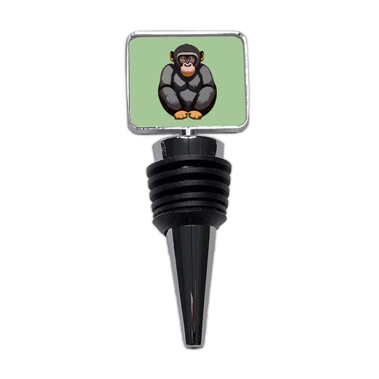 Bonobo Pygmy Chimpanzee Primate Africa Wine Bottle Stopper