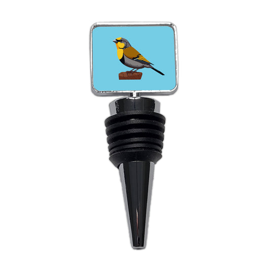 Canary Yellow Bird Wine Bottle Stopper