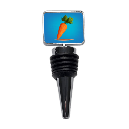 Carrot Cute Vegetable Vegetarian Vegan Wine Bottle Stopper