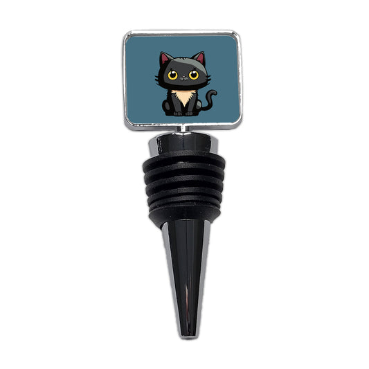 Cat Kitty Chibi Wine Bottle Stopper