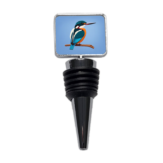 Common Kingfisher Bird Wine Bottle Stopper