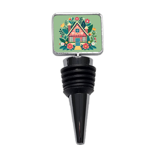 Cottage Core Cuteness Little House Wine Bottle Stopper