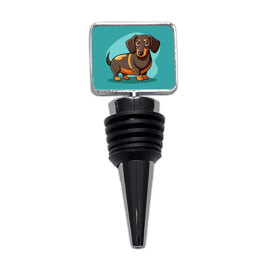 Dachshund Dog Profile Wine Bottle Stopper