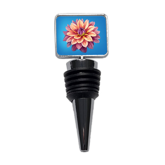 Dahlia Flower Wine Bottle Stopper