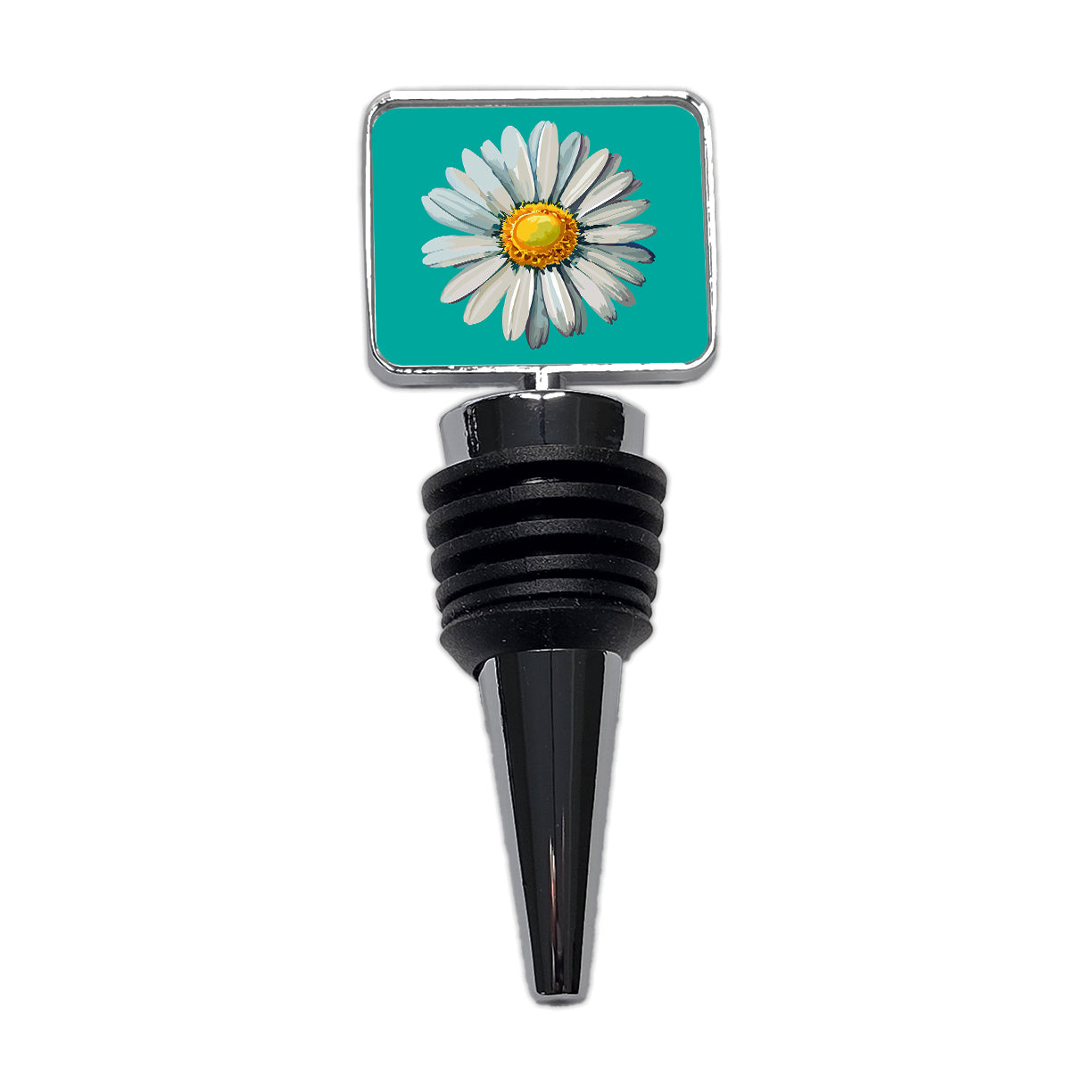Daisy Daisies Flower White Wine Bottle Stopper