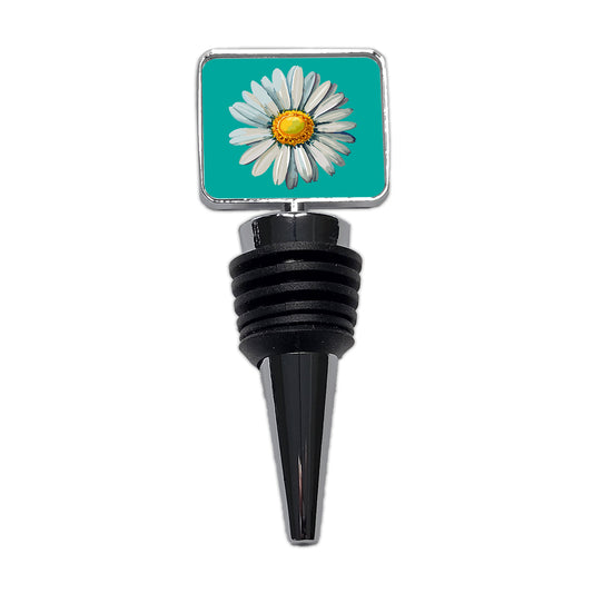 Daisy Daisies Flower White Wine Bottle Stopper