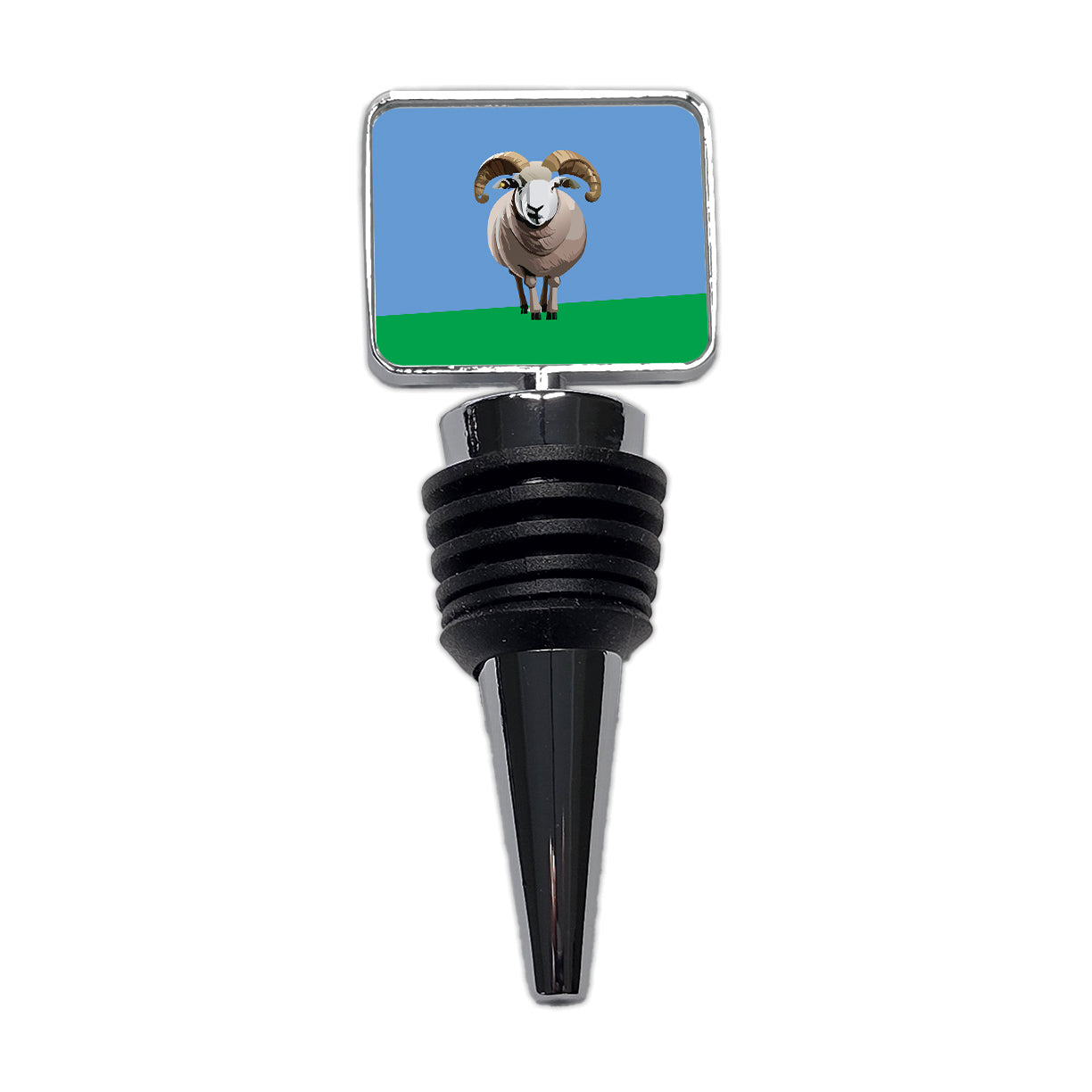 Dall Sheep Thinhorn Wild Staring Wine Bottle Stopper