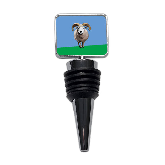 Dall Sheep Thinhorn Wild Staring Wine Bottle Stopper