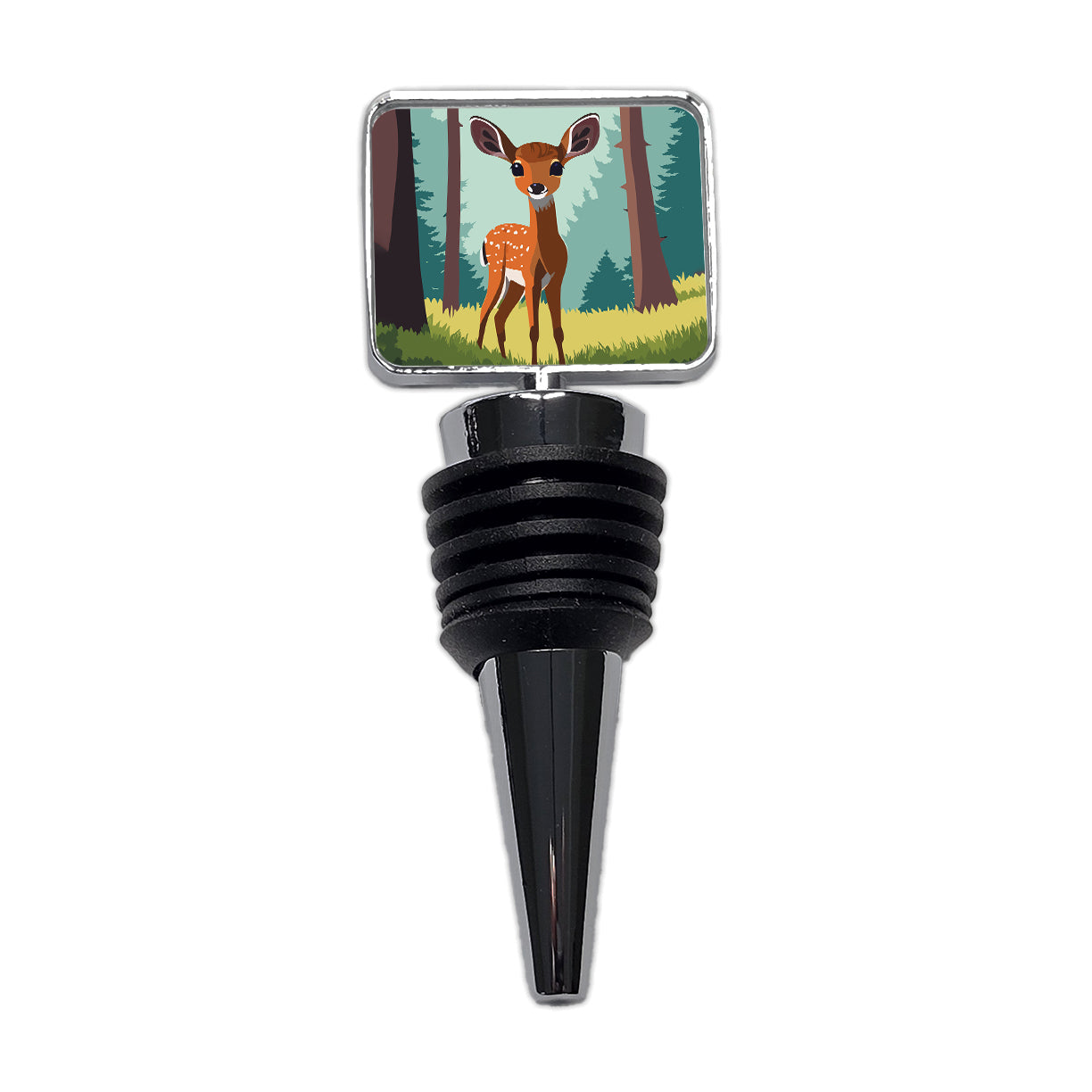 Deer Fawn Standing Wine Bottle Stopper