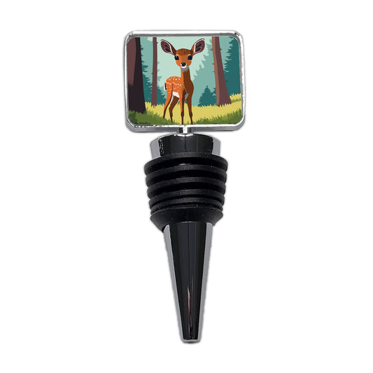 Deer Fawn Standing Wine Bottle Stopper