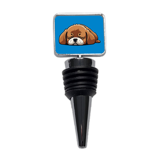 Dog Puppy Napping Sleeping Cute Wine Bottle Stopper
