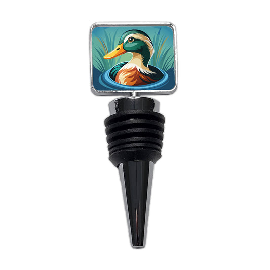 Duck in Water Elegant Wine Bottle Stopper
