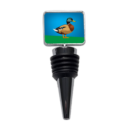 Duck Standing Profile Wine Bottle Stopper