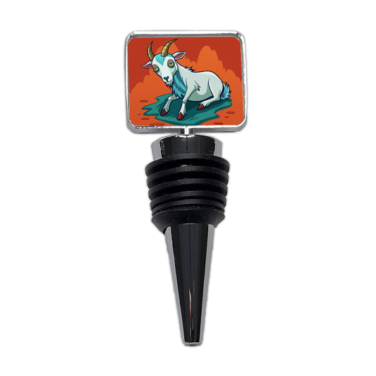 Fainting Goat Funny Wine Bottle Stopper
