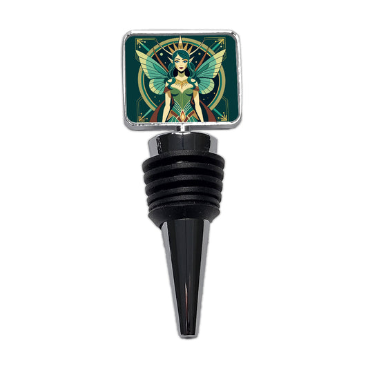 Fairy Nymph Art Deco Wine Bottle Stopper