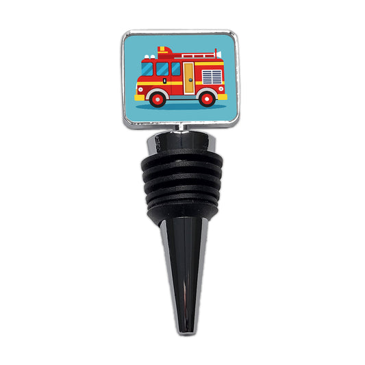 Fire Engine Red Wine Bottle Stopper