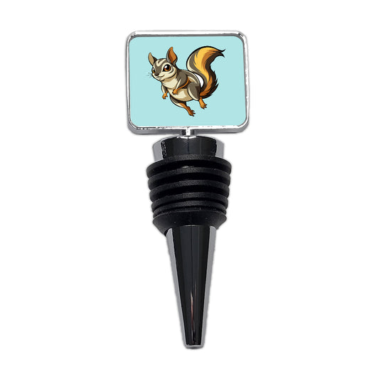 Flying Squirrel Wine Bottle Stopper