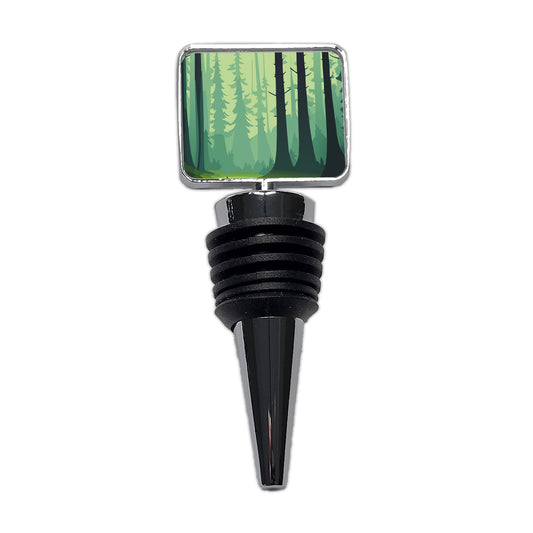 Forest Trees Wilderness Enchanted Wine Bottle Stopper