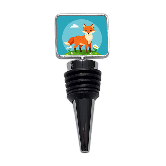 Fox in Meadow Wine Bottle Stopper