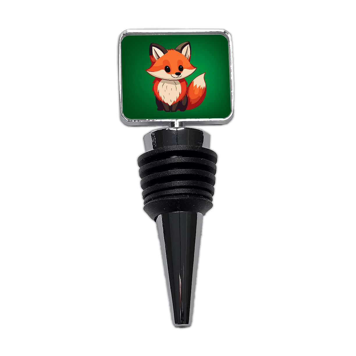 Fox Standing Wine Bottle Stopper