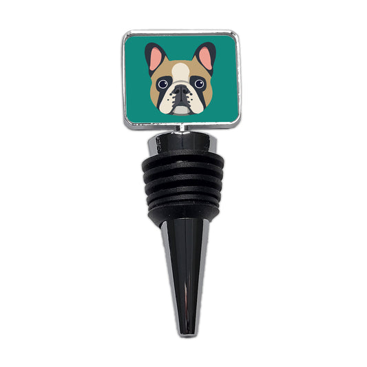French Bulldog Face Wine Bottle Stopper