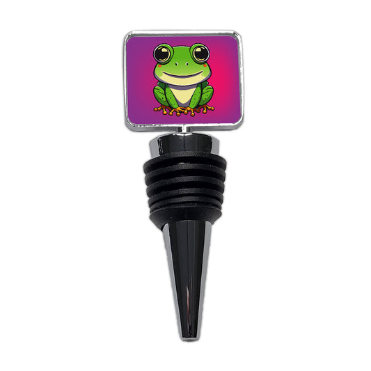 Frog Smiling Wine Bottle Stopper