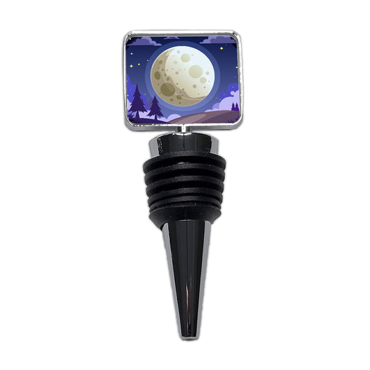 Full Moon at Night Wine Bottle Stopper