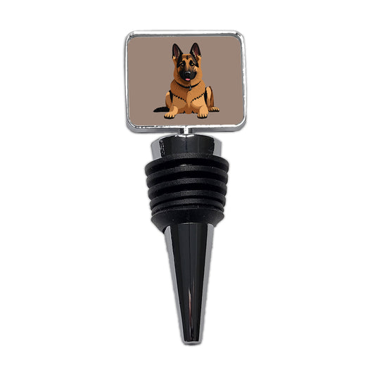German Shepherd Dog Wine Bottle Stopper