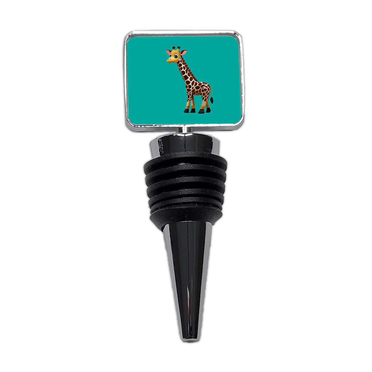 Giraffe Standing Cute Baby Wine Bottle Stopper