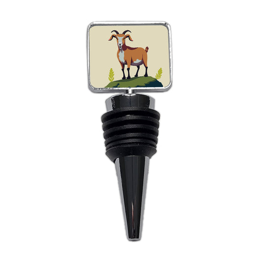 Goat Standing Wine Bottle Stopper