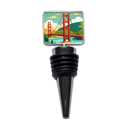 Golden Gate Bridge San Francisco Travel Wine Bottle Stopper