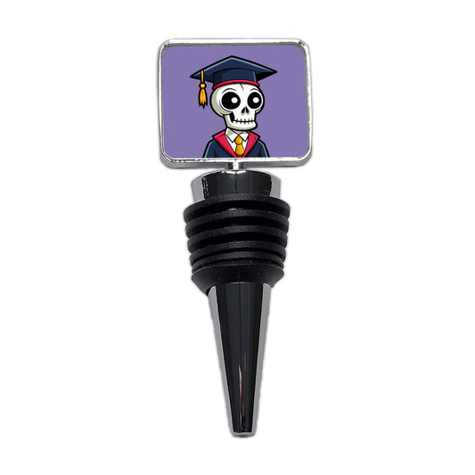 Graduate Skeleton Cute Graduation Wine Bottle Stopper