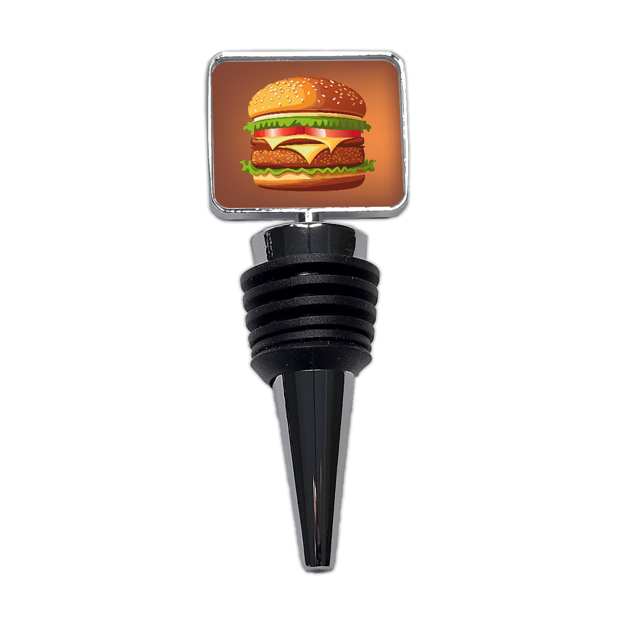 Hamburger Yummy Fast Food Wine Bottle Stopper