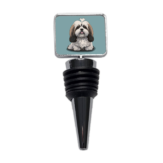 Havanese Dog Sitting Wine Bottle Stopper