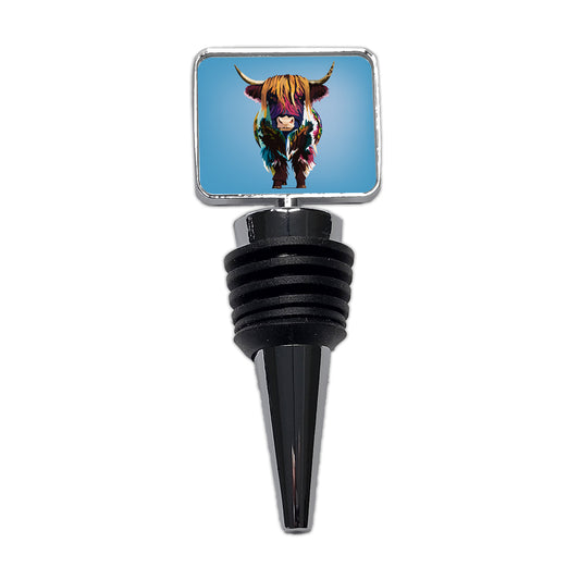 Highland Cow Colorful Wine Bottle Stopper