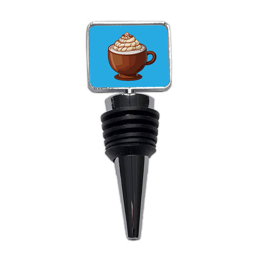 Hot Chocolate Cocoa Wine Bottle Stopper