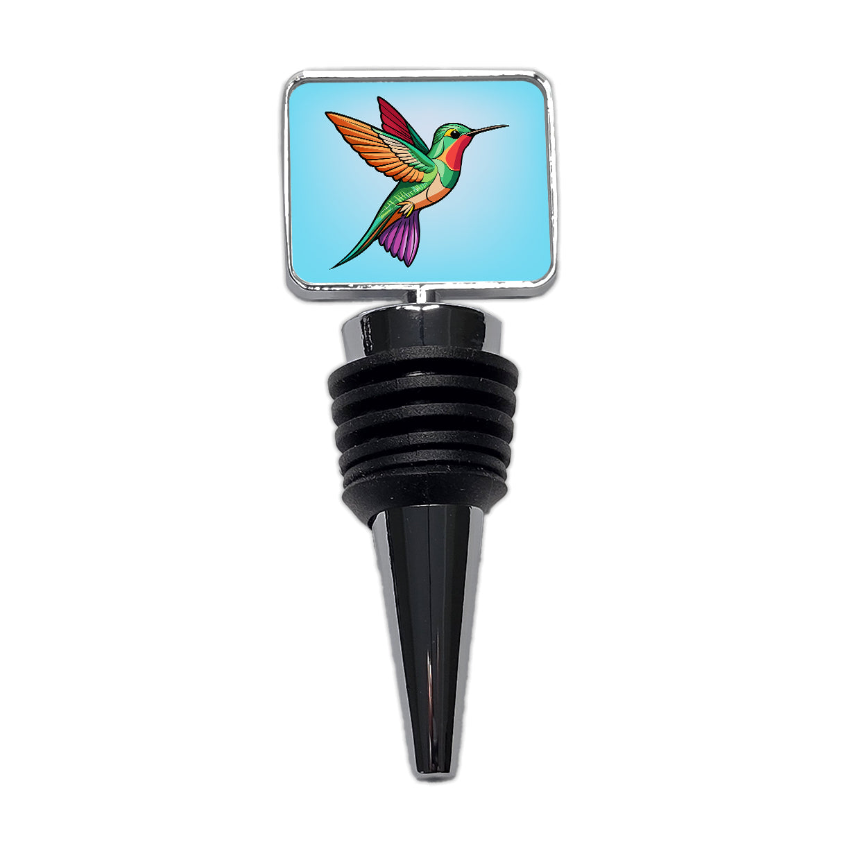 Hummingbird Colorful Wine Bottle Stopper