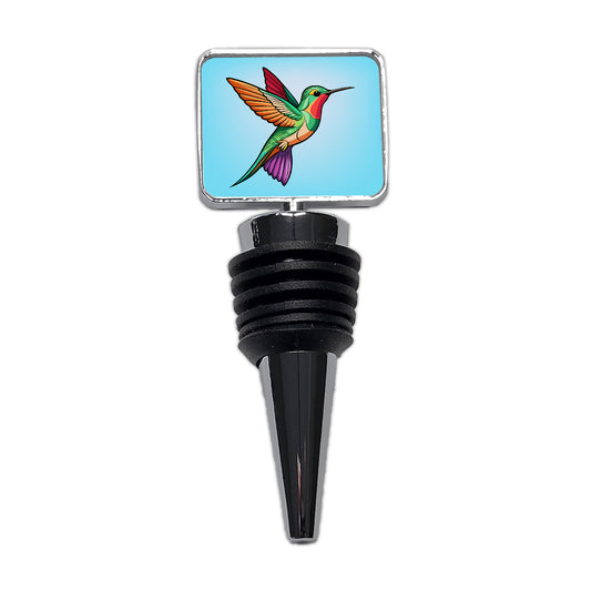 Hummingbird Colorful Wine Bottle Stopper