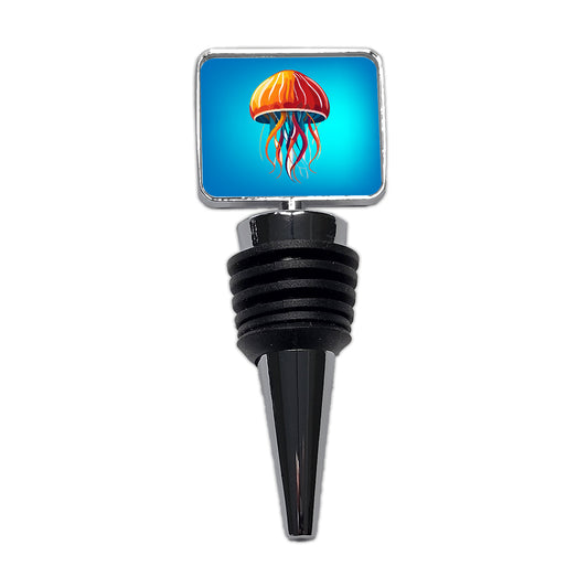 Jellyfish Jelly Fish Colorful Wine Bottle Stopper